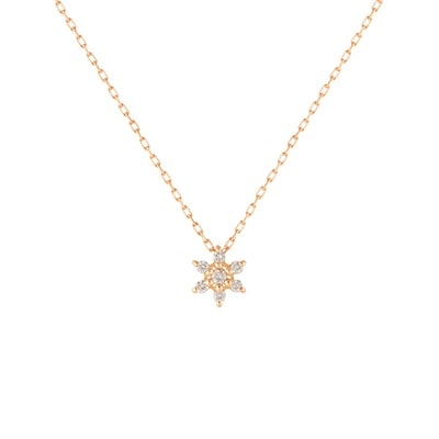 Amazon | [スエヒロ] ダイヤモンド ネックレス K10 ピンク