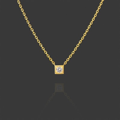 K24ゴールド ダイヤモンドカット ネックレス 約42cm 112431323001_M.jpg