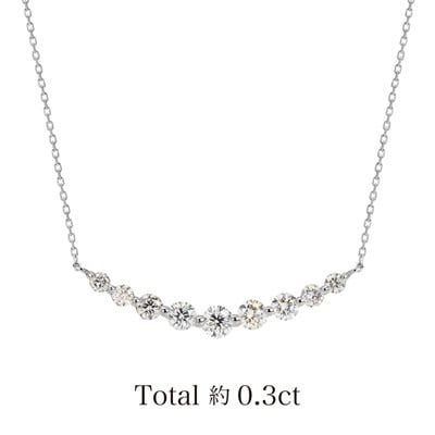 EAUDOUCE 4℃ プラチナダイヤネックレス 半額！銀座三越購入品