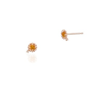 【美品】 4°C K10 ゴールド  クリアストーン スイング フック ピアス cui-cui / キュイキュイ / ジュエリー＆アクセサリー / カラー