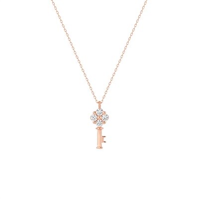 シルバー/K10ピンクゴールド ネックレス | 152346123102