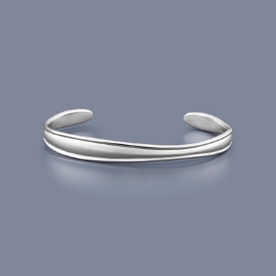 4℃ べっ甲 silver シルバー 925 バングルウォッチ 動作確認