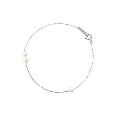 ブレスレット 18k ゴールド メンズ アンクレット 4mm ホワイト