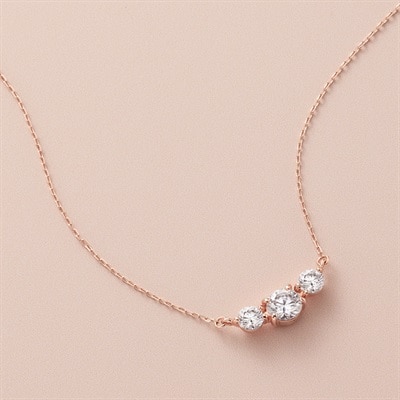 K10ピンクゴールド/シルバー ネックレス | 152546623103 | 【公式