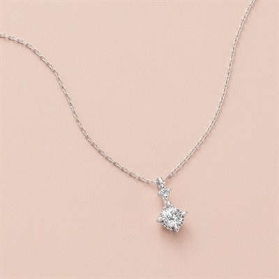 K10ホワイトゴールド/シルバー ネックレス | 152546623204 | 【公式